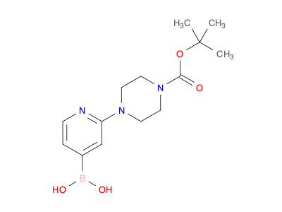 2-(4-(叔-丁氧基羰基)哌嗪-1-基)吡啶-4-基)硼酸